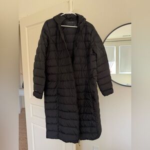 Eddie Bauer downfill long coat jacket
